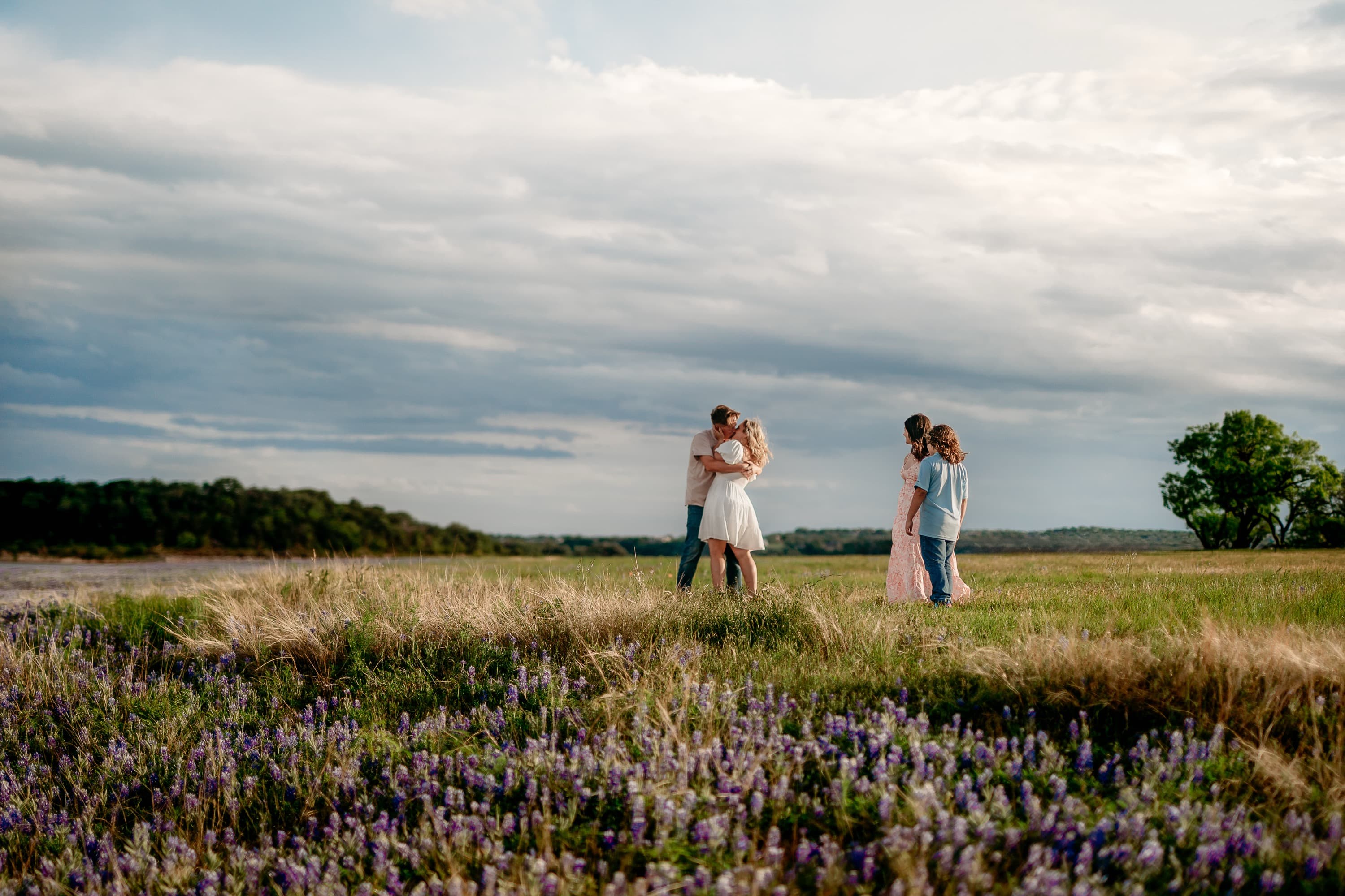 Family photography golden hour Austin