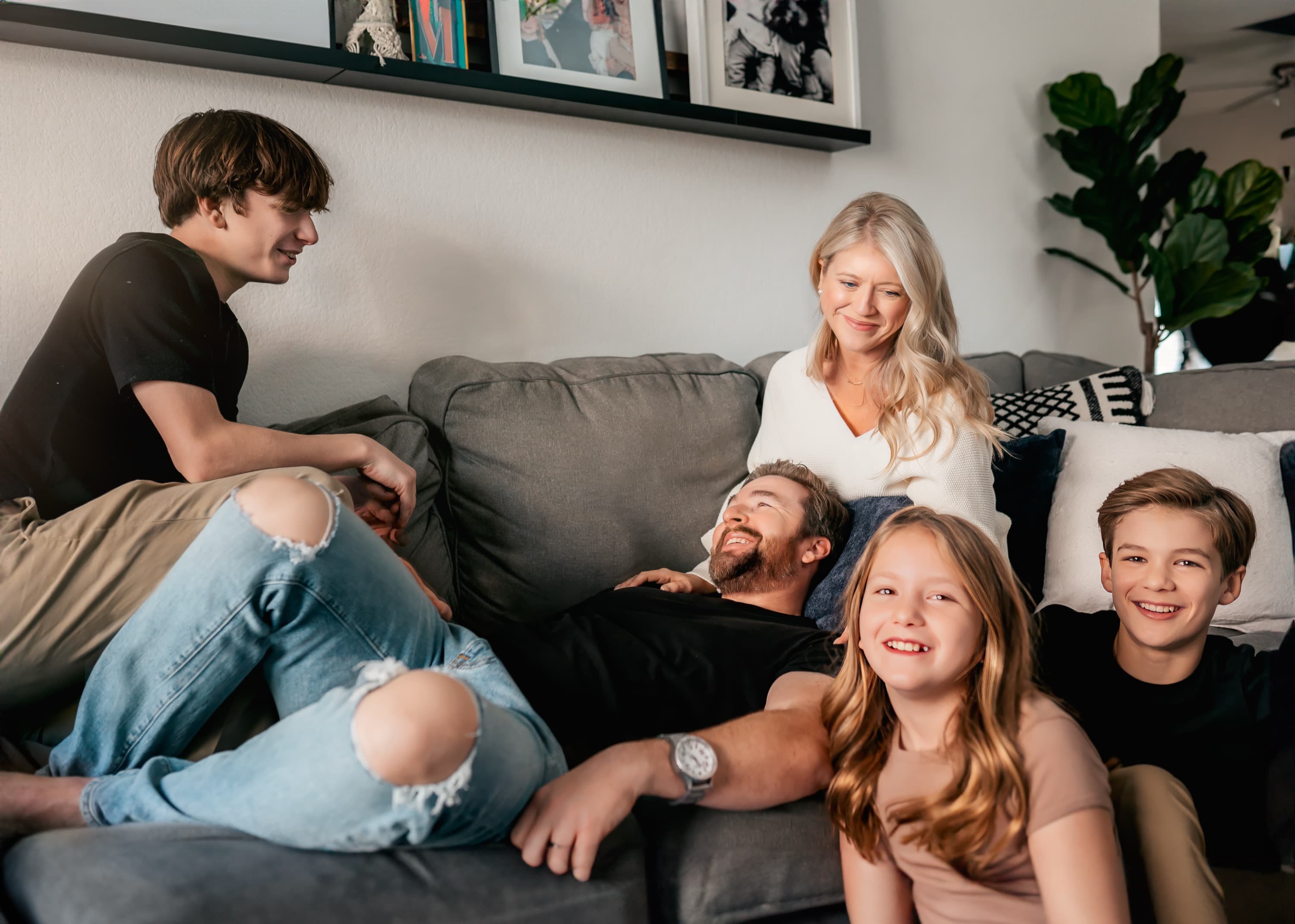 In-home family photography Austin TX
